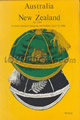 Australia v New Zealand 1980 rugby  Programme